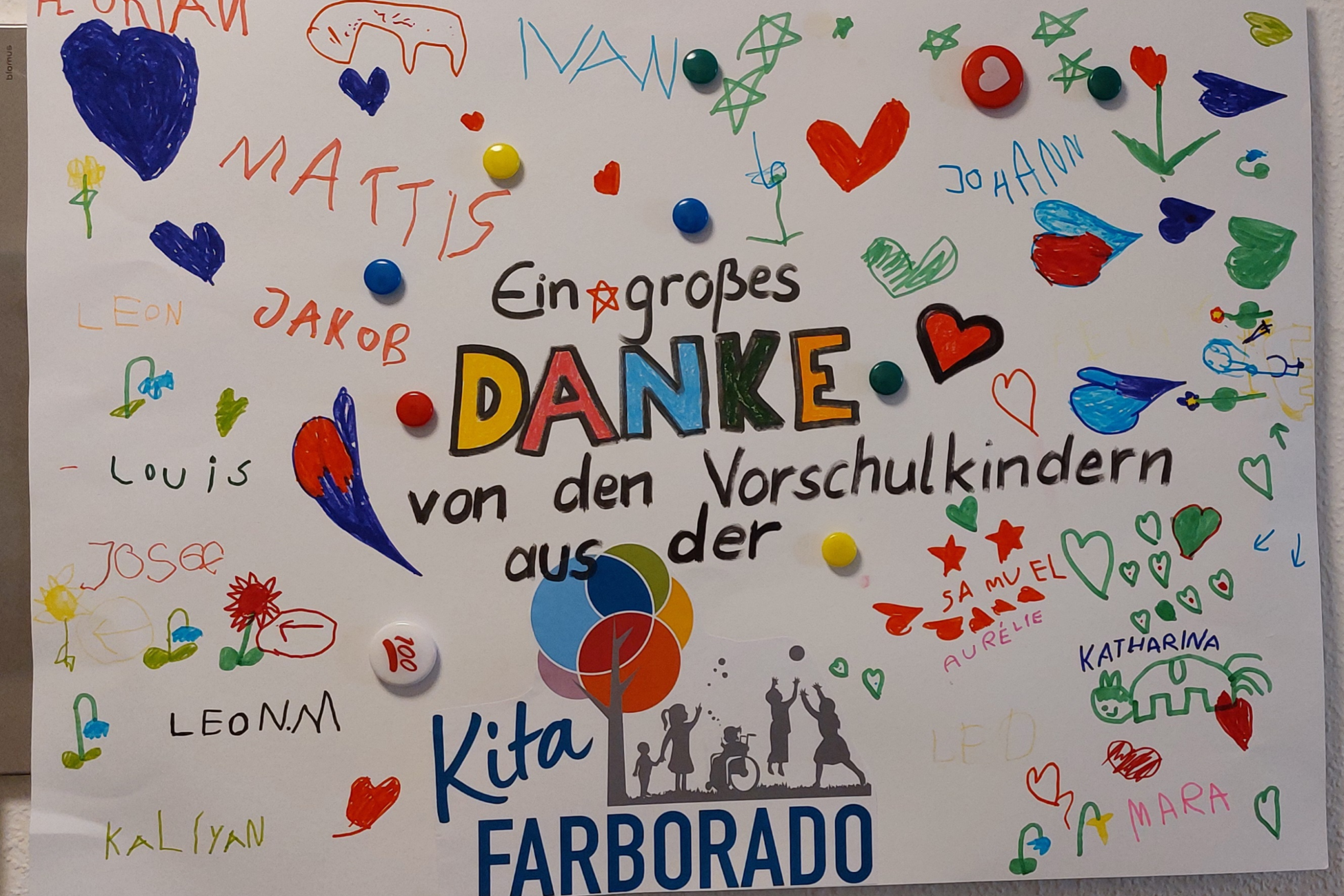 Dankeschön von den Vorschulkindern