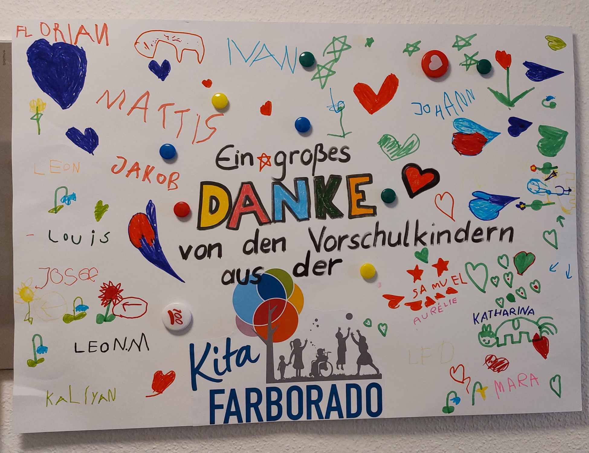 Dankeschön von den Vorschulkindern